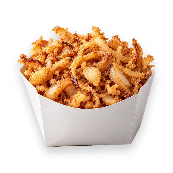 Frites oignons crispy